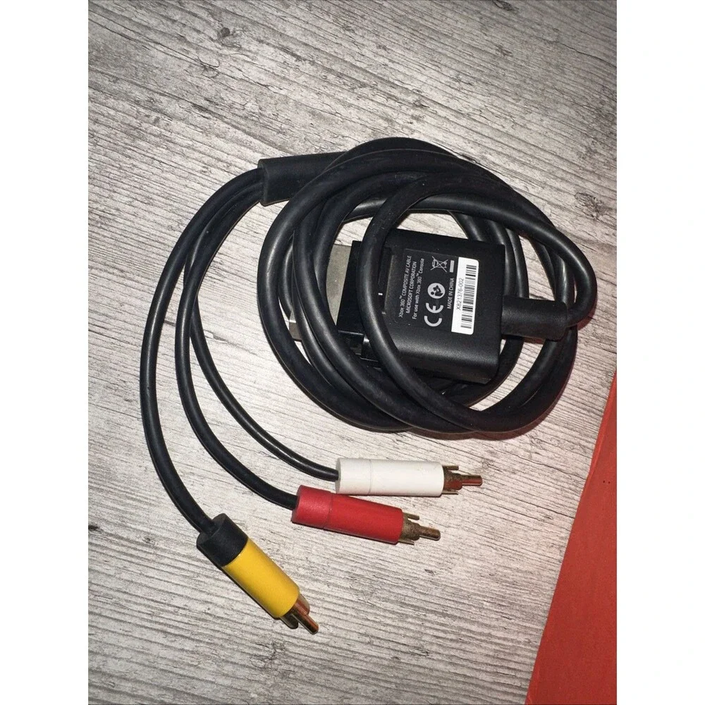 Official Microsoft Xbox 360 S Slim Audio Video AV Wire Cord!